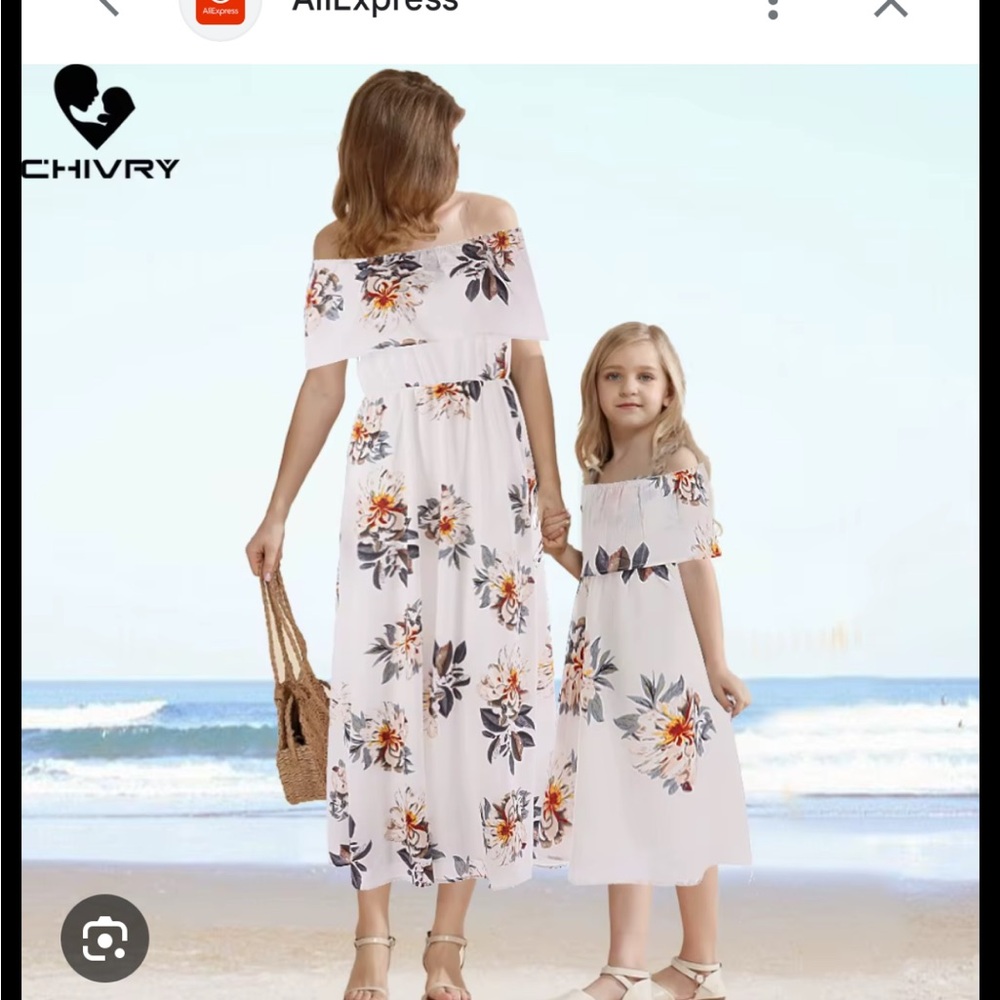 White Floral Off-Shoulder Maxi Dress